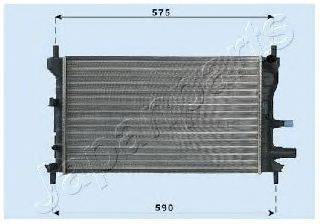 Радиатор, охлаждение двигателя JAPANPARTS RDA053060