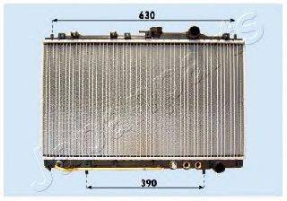 Радиатор, охлаждение двигателя JAPANPARTS RDA283102