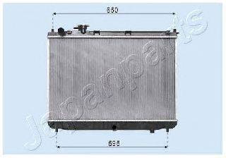 Радиатор, охлаждение двигателя JAPANPARTS RDA333028