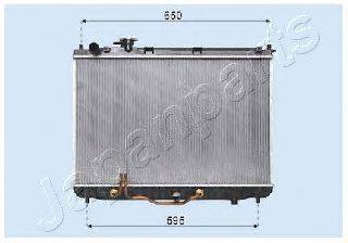 Радиатор, охлаждение двигателя JAPANPARTS RDA333029