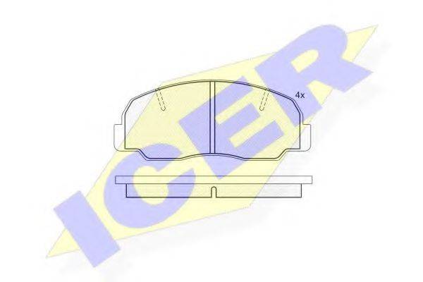 ICER 140604 Комплект тормозных колодок, дисковый тормоз