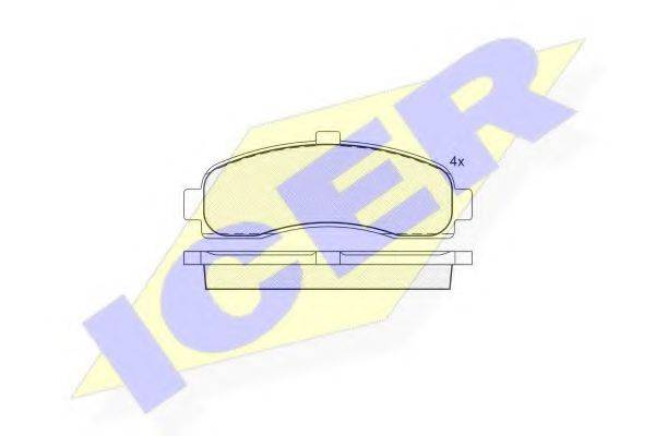 ICER 180922 Комплект тормозных колодок, дисковый тормоз