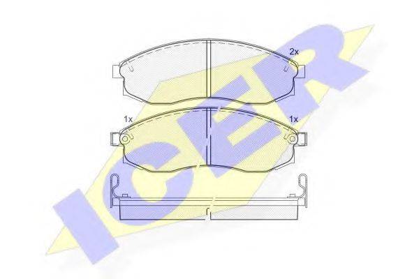 ICER 181179 Комплект тормозных колодок, дисковый тормоз