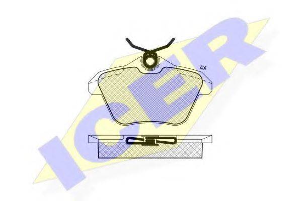 ICER 181213 Комплект тормозных колодок, дисковый тормоз