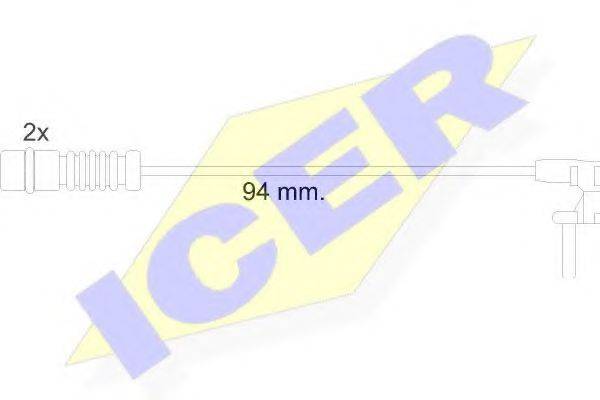 Сигнализатор, износ тормозных колодок ICER 610056 E C