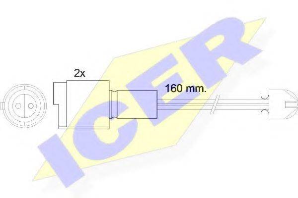 Сигнализатор, износ тормозных колодок ICER 610090 E C