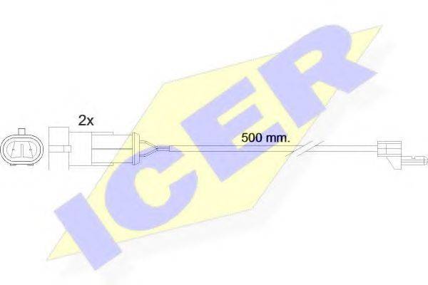 Сигнализатор, износ тормозных колодок ICER 610223 E C