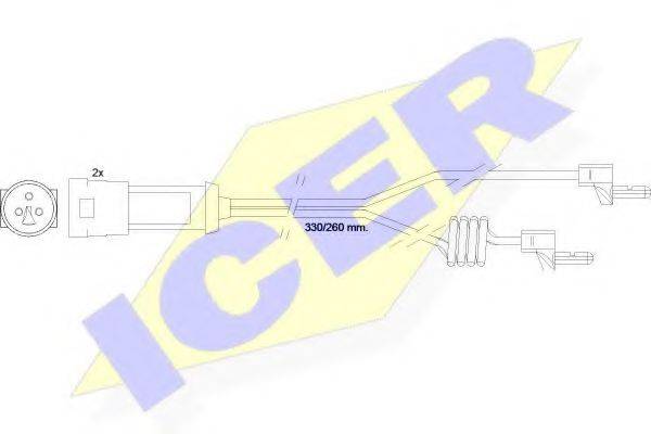 ICER 610234EC Сигнализатор, износ тормозных колодок