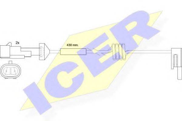 ICER 610235EC Сигнализатор, износ тормозных колодок