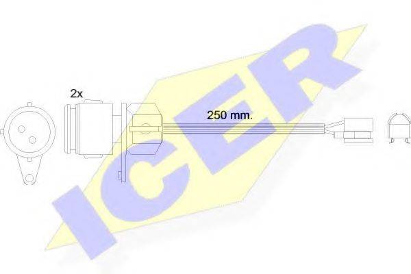 ICER 610237EC Сигнализатор, износ тормозных колодок