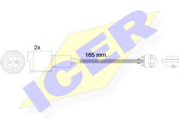 ICER 610238EC Сигнализатор, износ тормозных колодок
