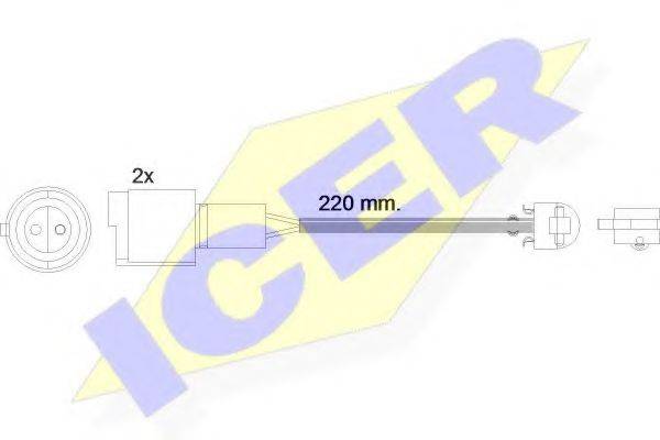 Сигнализатор, износ тормозных колодок ICER 610239 E C