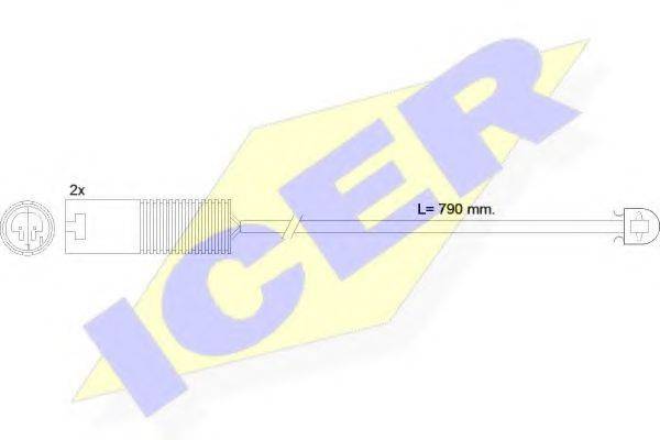 ICER 610240EC Сигнализатор, износ тормозных колодок