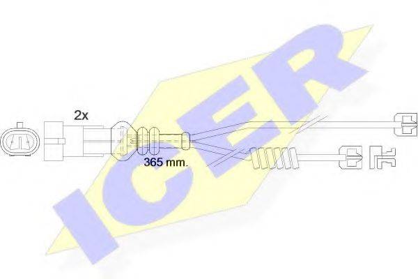 ICER 610301EC Сигнализатор, износ тормозных колодок