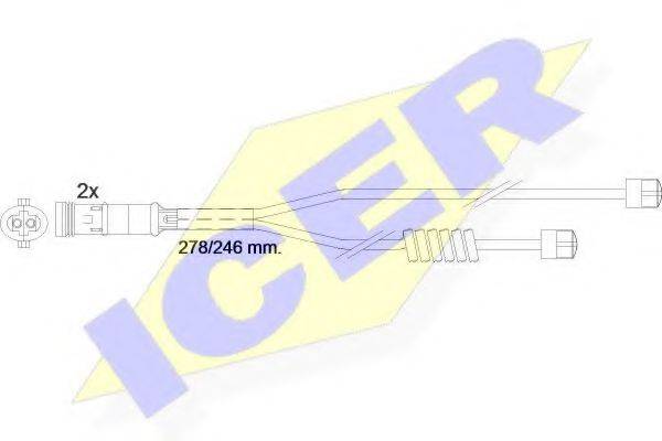Сигнализатор, износ тормозных колодок ICER 610302 E C