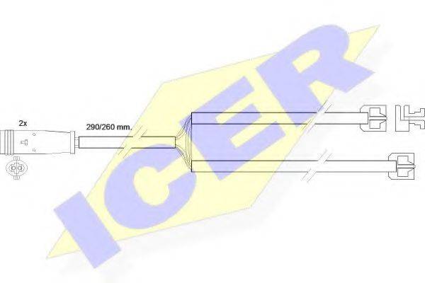Сигнализатор, износ тормозных колодок ICER 610335 E C