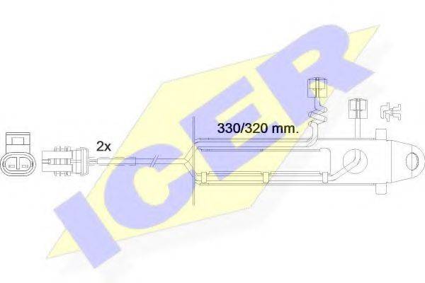 ICER 610361EC Сигнализатор, износ тормозных колодок