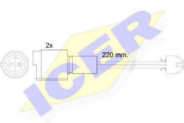 ICER 610394EC Сигнализатор, износ тормозных колодок