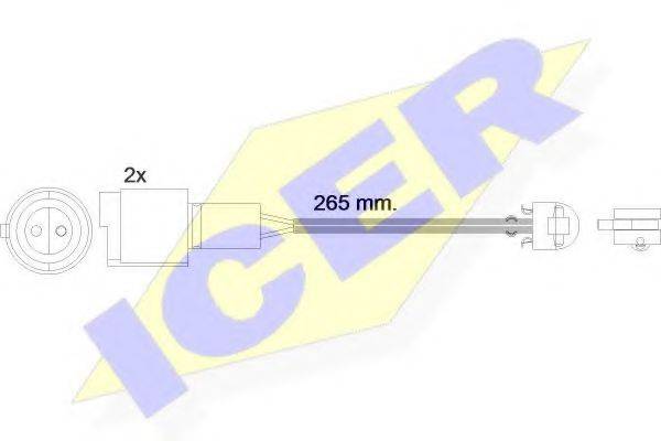 ICER 610427EC Сигнализатор, износ тормозных колодок