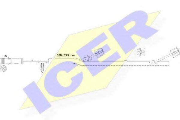 ICER 610434EC Сигнализатор, износ тормозных колодок