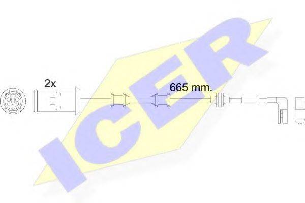 ICER 610451EC Сигнализатор, износ тормозных колодок