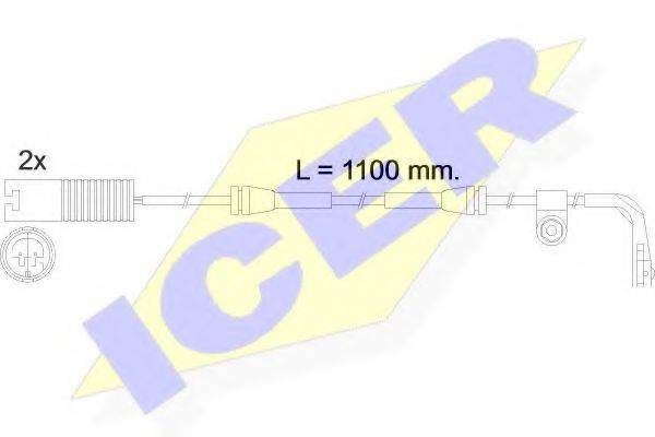 Сигнализатор, износ тормозных колодок ICER 610457 E C