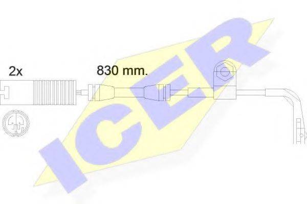 Сигнализатор, износ тормозных колодок ICER 610458 E C