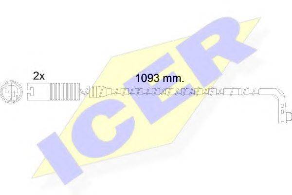 ICER 610475EC Сигнализатор, износ тормозных колодок