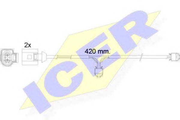 ICER 610476EC Сигнализатор, износ тормозных колодок