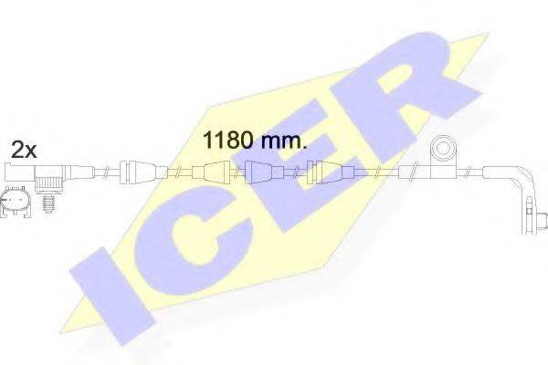 ICER 610482EC Сигнализатор, износ тормозных колодок