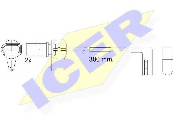 Сигнализатор, износ тормозных колодок ICER 610507 E C