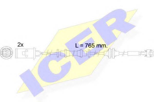 Сигнализатор, износ тормозных колодок ICER 610535 E C