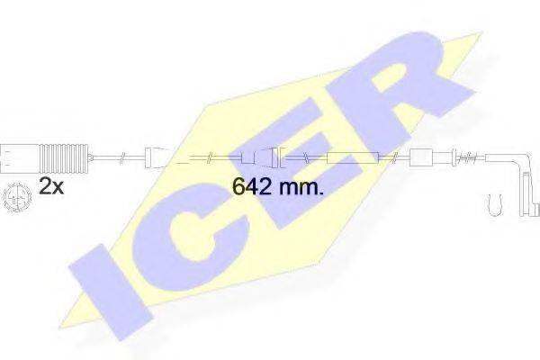 Сигнализатор, износ тормозных колодок ICER 610538 E C