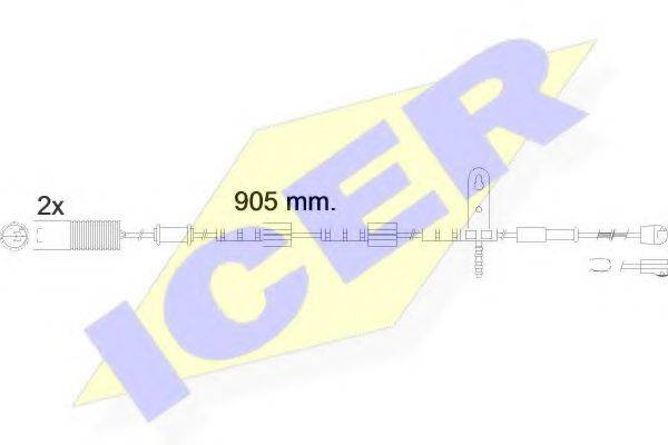 Сигнализатор, износ тормозных колодок ICER 610543 E C