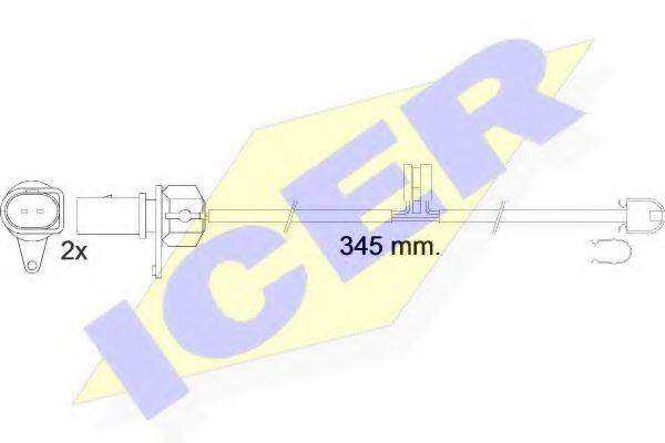 ICER 610544EC Сигнализатор, износ тормозных колодок