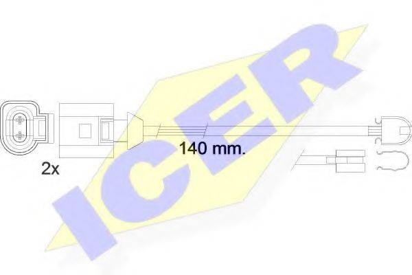 ICER 610547EC Сигнализатор, износ тормозных колодок