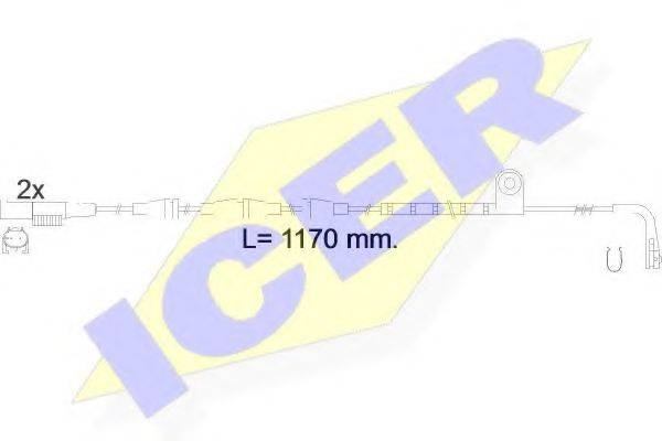 ICER 610550EC Сигнализатор, износ тормозных колодок