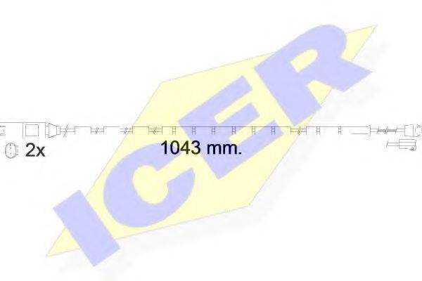 ICER 610560EC Сигнализатор, износ тормозных колодок
