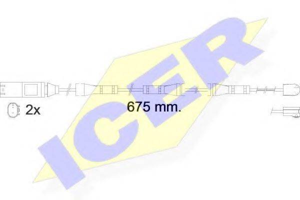 Сигнализатор, износ тормозных колодок ICER 610561 E C