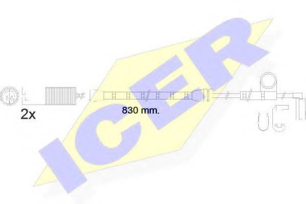 ICER 610563EC Сигнализатор, износ тормозных колодок