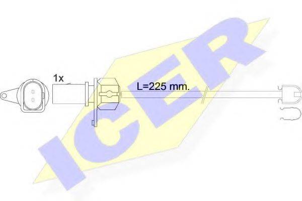 Сигнализатор, износ тормозных колодок ICER 610599 C