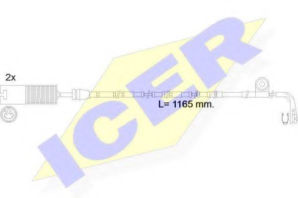 ICER 610604EC Сигнализатор, износ тормозных колодок