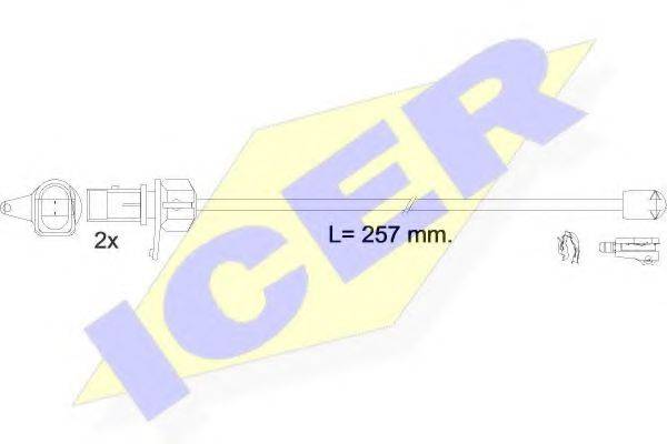 Сигнализатор, износ тормозных колодок ICER 610609 E C