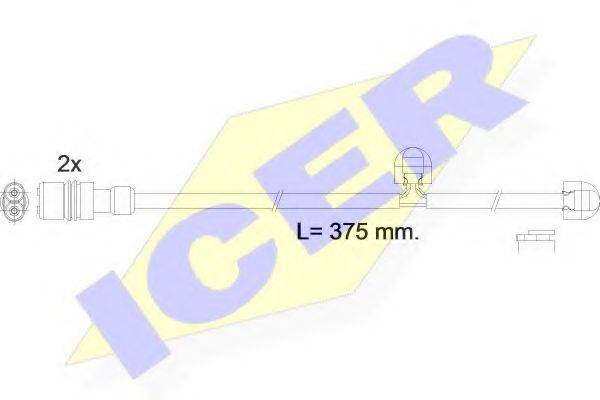 Сигнализатор, износ тормозных колодок ICER 610615 E C