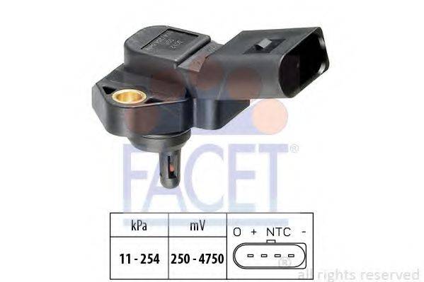 FACET 103012 Датчик давления воздуха, высотный корректор; Датчик, давление во впускном газопроводе