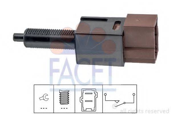 FACET 71265 Выключатель фонаря сигнала торможения; Выключатель, привод сцепления (Tempomat)