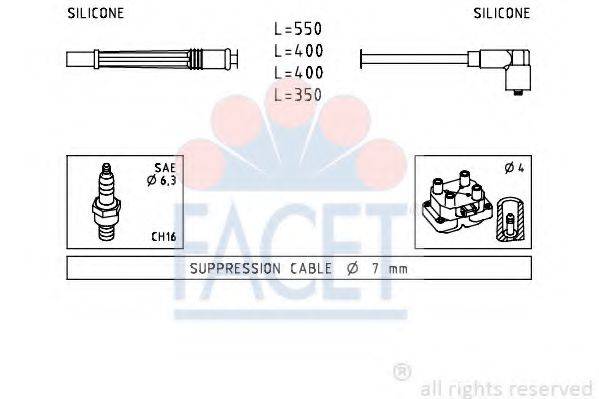 FACET 47229 Комплект проводов зажигания