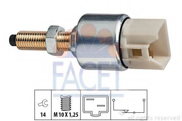 FACET 71092 Выключатель фонаря сигнала торможения