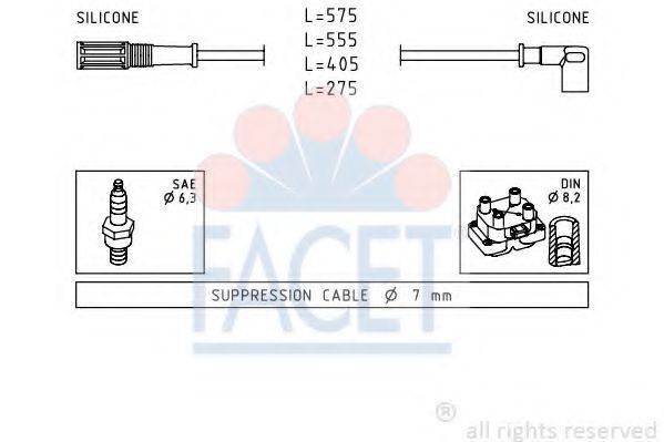 FACET 48616 Комплект проводов зажигания