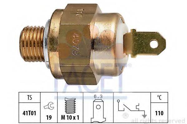 термовыключатель, сигнальная лампа охлаждающей жидкости FACET 7.4078